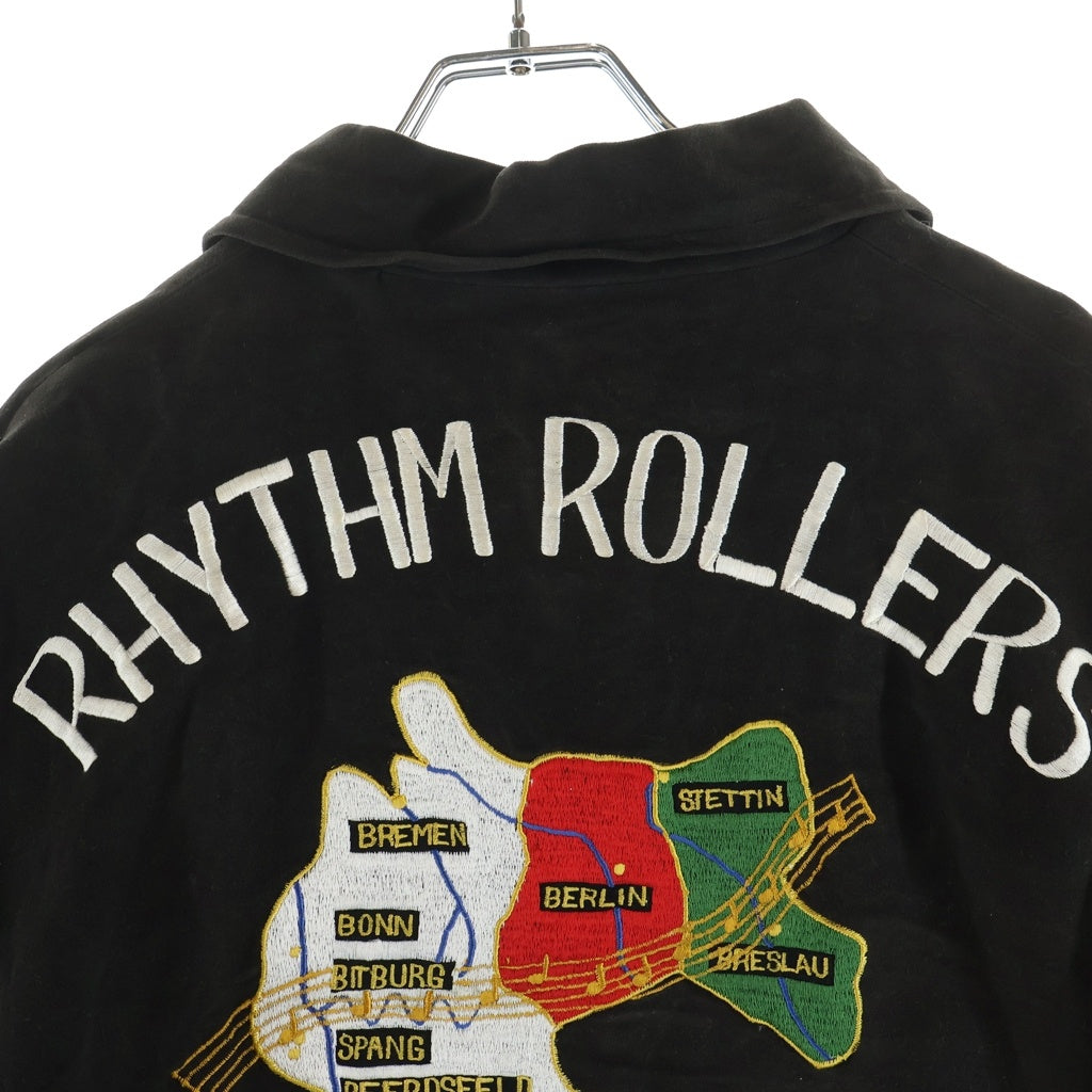 VINTAGE(ヴィンテージ) 60s RHYTHM ROLLERS SKATING CLUB ジャーマンスーベニアジャケット ブラック