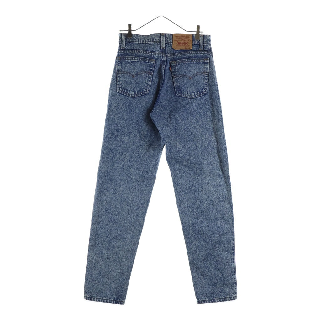 Levi's(リーバイス) 90s 550 ケミカルウォッシュ ジップフライ テーパードデニムパンツ インディゴ 4813