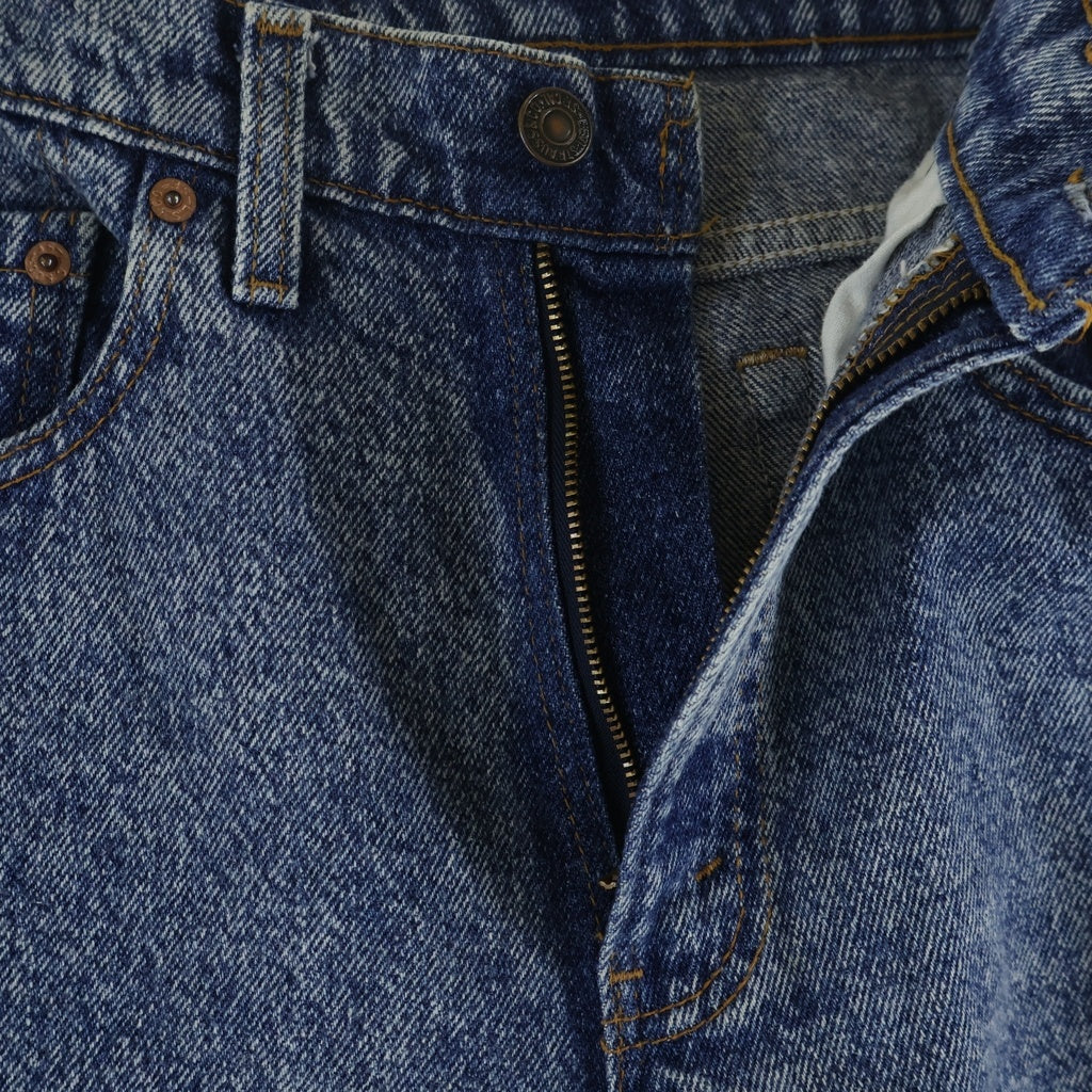 Levi's(リーバイス) 90s 550 ケミカルウォッシュ ジップフライ テーパードデニムパンツ インディゴ 4813