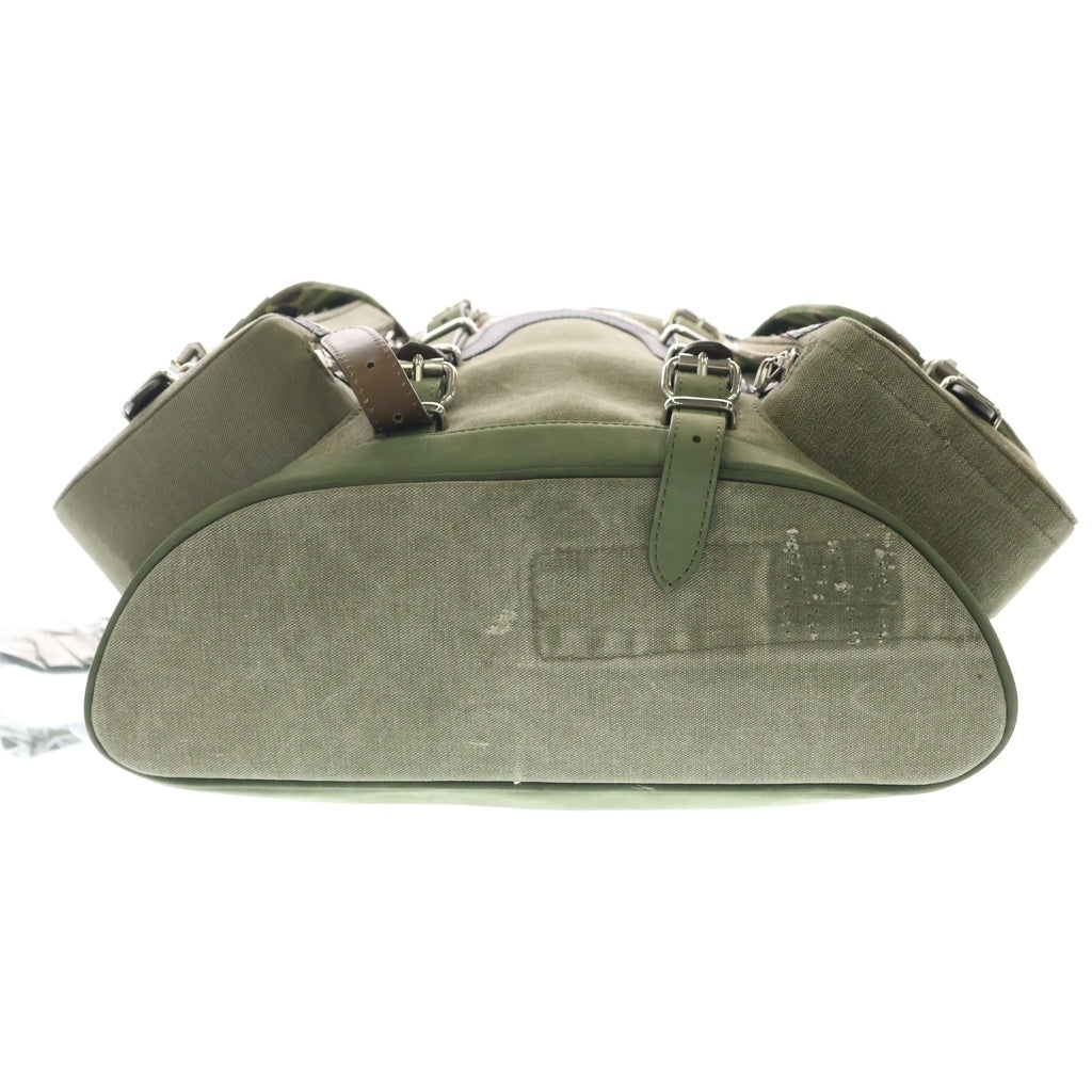 READY MADE(レディメイド) × APE FIELD PACK アベイシングエイプ シャーク フィールドパック バックパック カーキ RE-APーKH-00-00-005