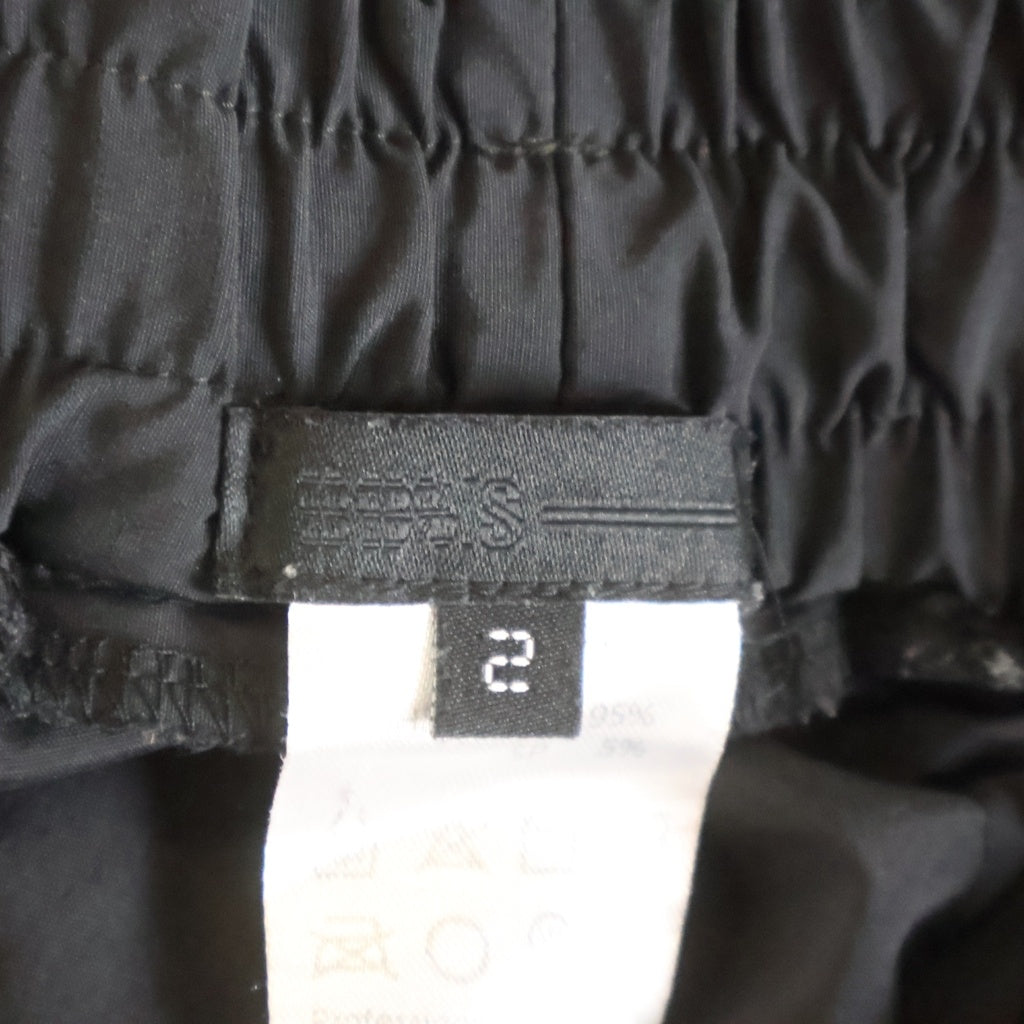 99%is ナインティナインパーセントイズ GOBCHANG PANTS コブチャンパンツ ギャザーパンツ ブラック 99%is(ナインティナインパーセントイズ) GOBCHANG PANTS コブチャン