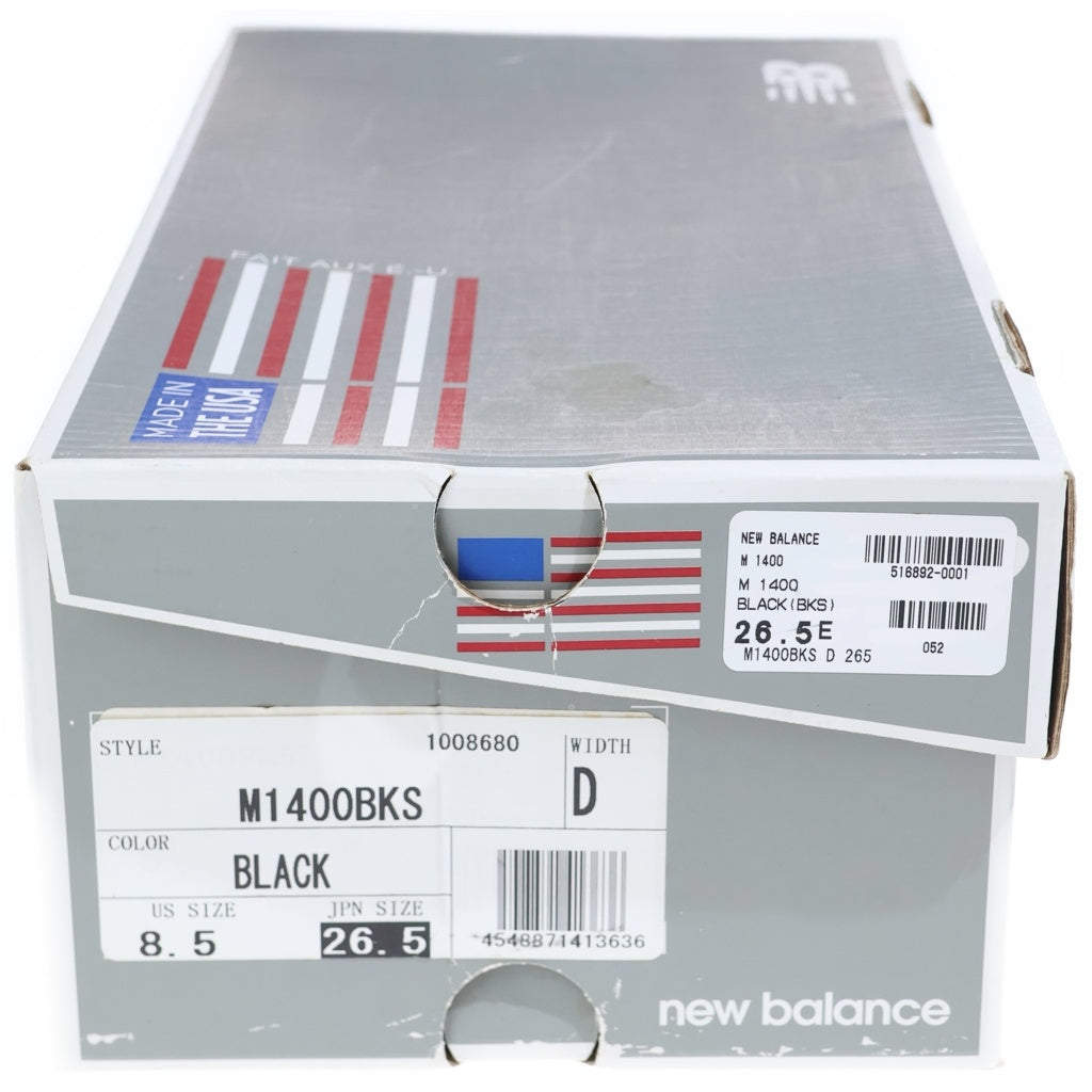 New Balance(ニューバランス) M1400 ローカットスニーカー シューズ ブラック/グレー