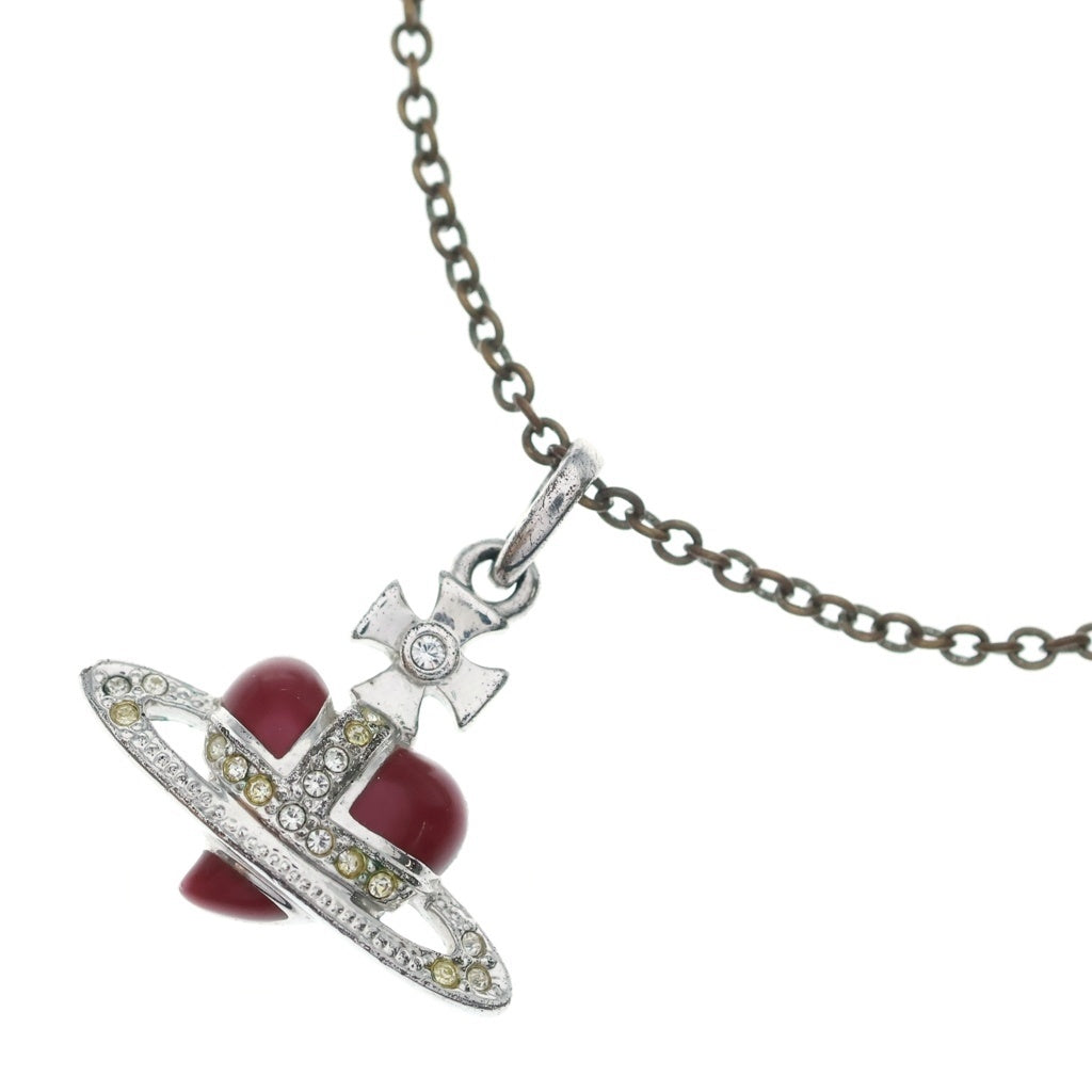 Vivienne Westwood(ヴィヴィアンウエストウッド) ディアマンテ ハートモチーフネックレス シルバー レディース