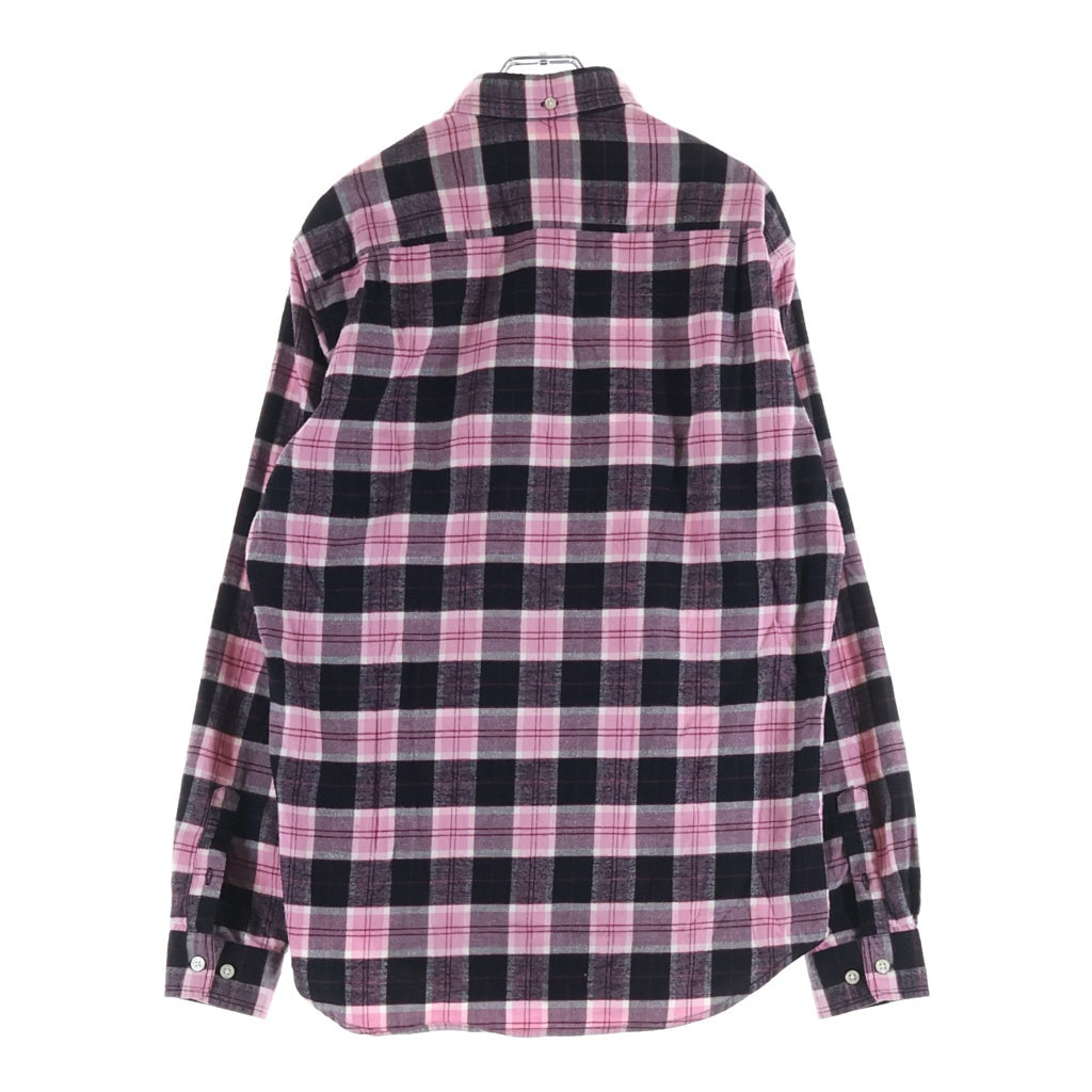SUPREME(シュプリーム) Flannel Check Shirts フランネル チェック長袖シャツ ブラック/ピンク