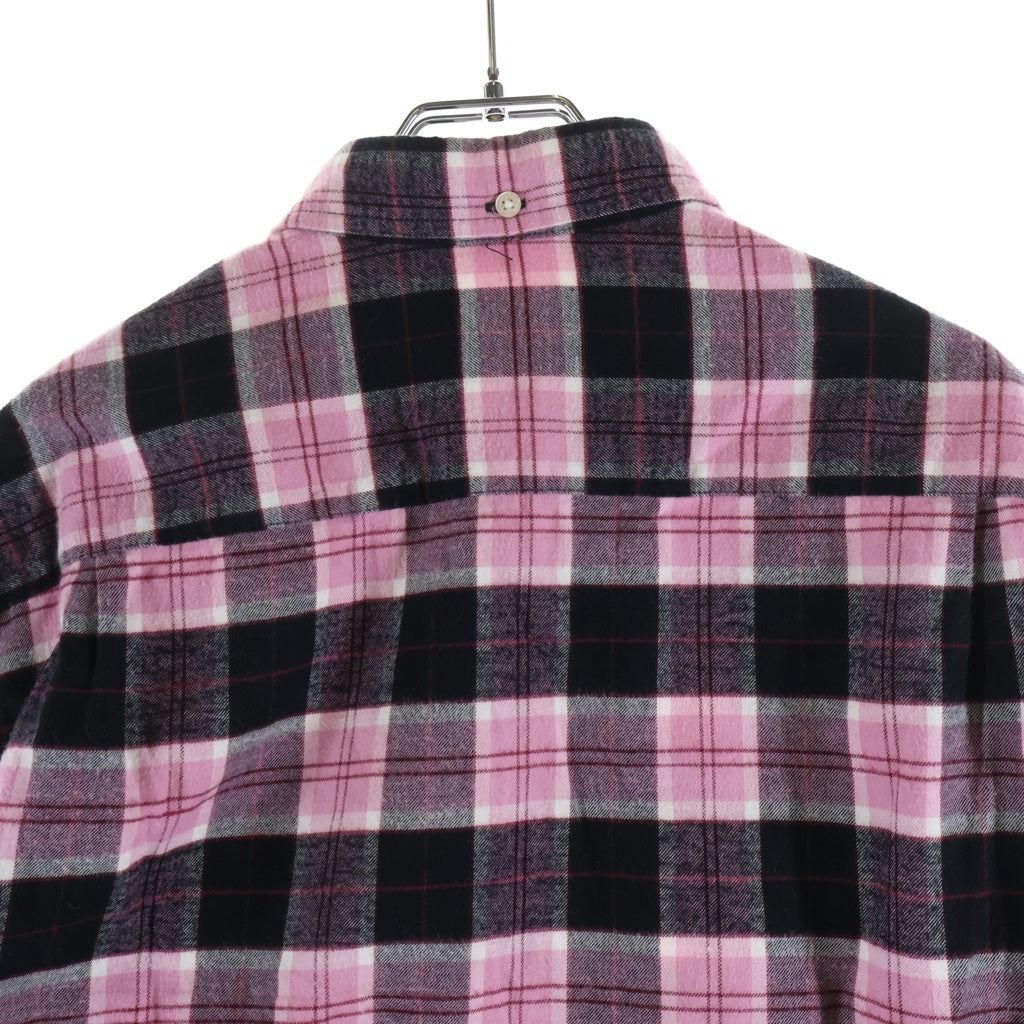 SUPREME(シュプリーム) Flannel Check Shirts フランネル チェック長袖シャツ ブラック/ピンク
