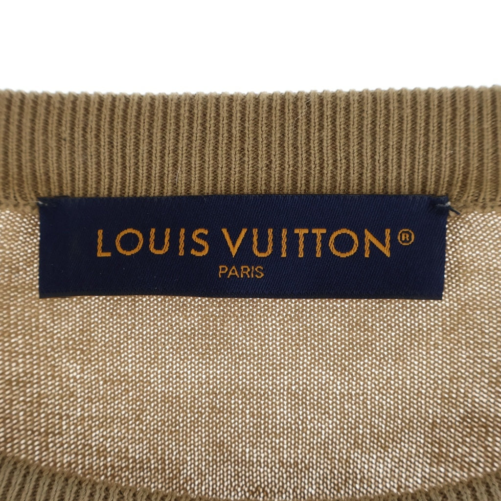 LOUIS VUITTON(ルイヴィトン) モノグラムニットTシャツ カットソー ブラウン RM242MQ Z34 HQN40W