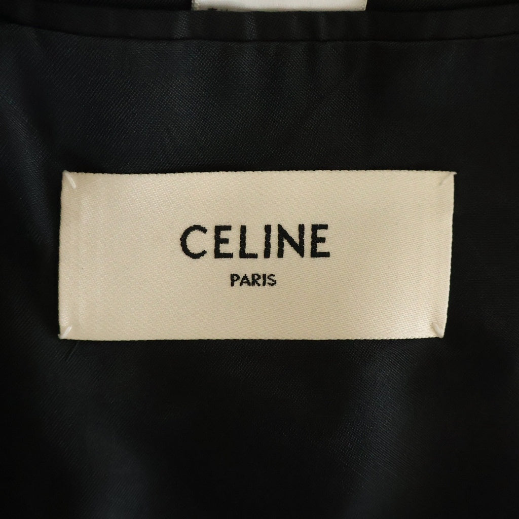 CELINE(セリーヌ) 21SS ストライプ柄 ダブルブレストジャケット ブラック 2V25D219M