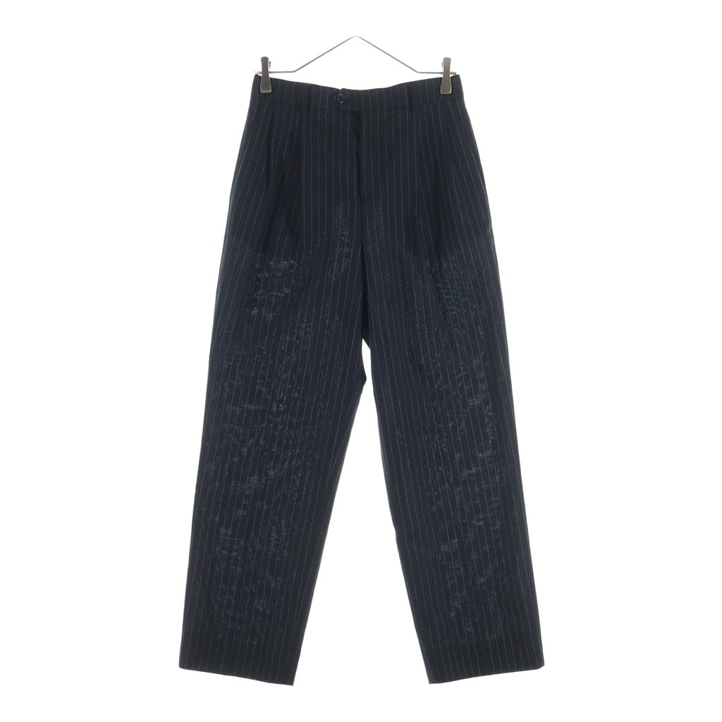 CELINE(セリーヌ) 21SS ストライプスラックス ブラック 2P498219M