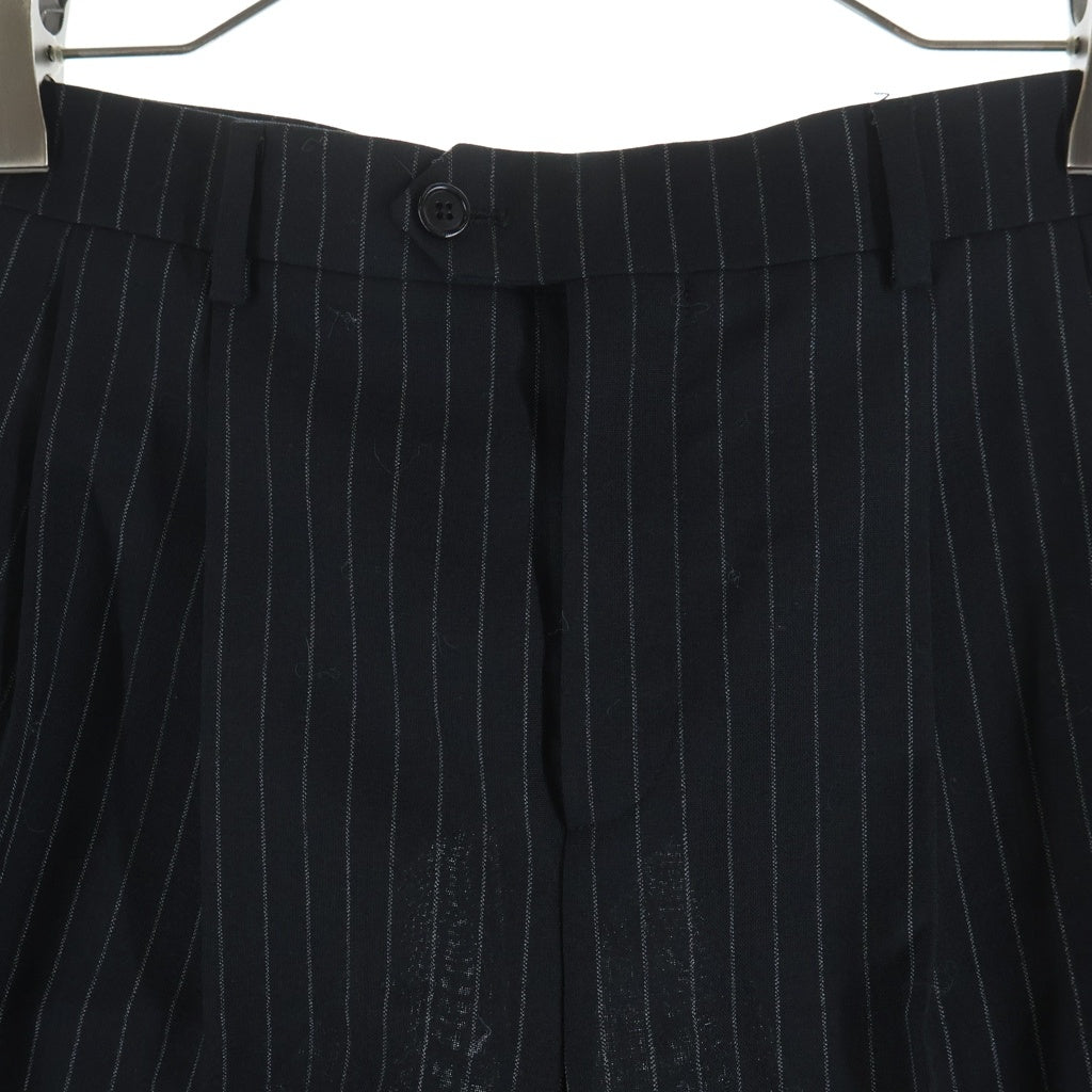 CELINE(セリーヌ) 21SS ストライプスラックス ブラック 2P498219M