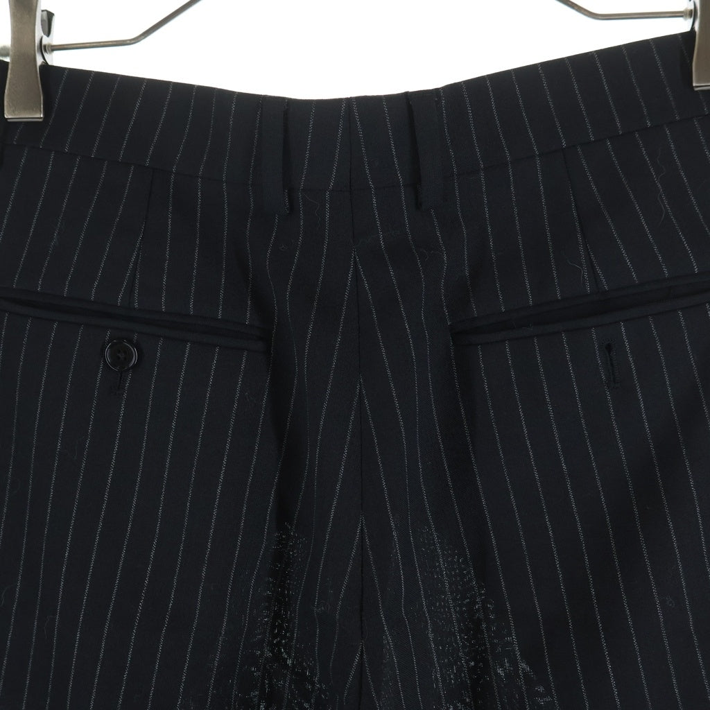 CELINE(セリーヌ) 21SS ストライプスラックス ブラック 2P498219M