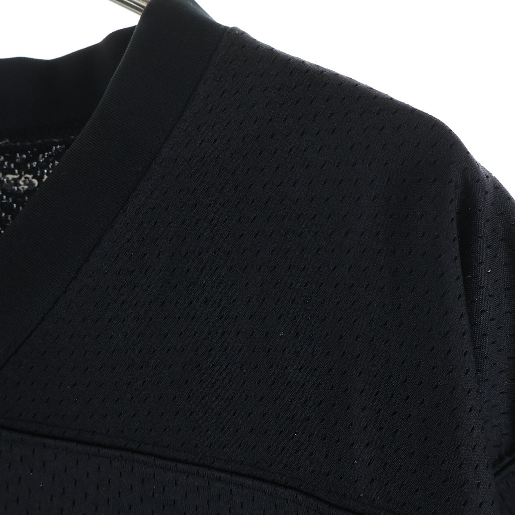 CHROME HEARTS(クロムハーツ) MESH WARM UP JERSEY メッシュ バーシティー ジャージー CHプリントメッシュ 半袖Tシャツカットソー ブラック