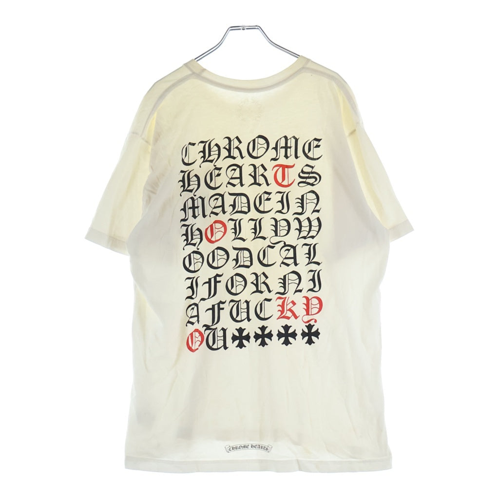 CHROME HEARTS(クロムハーツ) Made in Hollywood Tshirt メイドインハリウッド 両面プリントTシャツ カットソー ホワイト