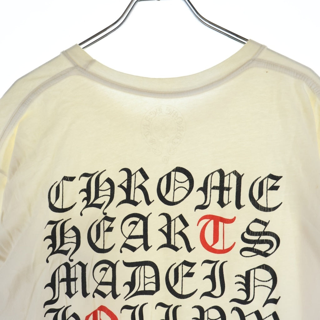 CHROME HEARTS(クロムハーツ) Made in Hollywood Tshirt メイドインハリウッド 両面プリントTシャツ カットソー ホワイト