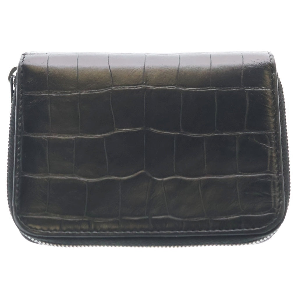 BALENCIAGA(バレンシアガ) BBロゴ コンパクトジップ ウォレット ブラック 674847
