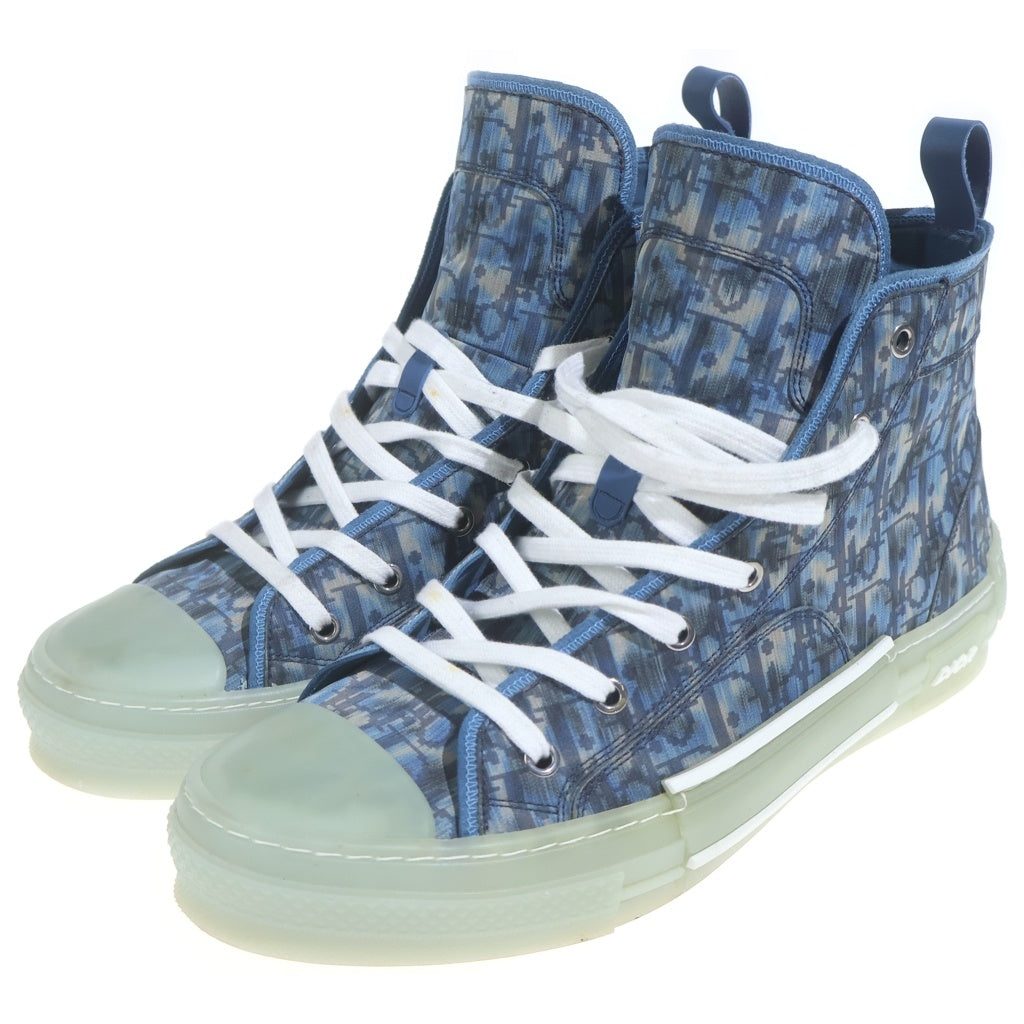 DIOR(ディオール) B23 オブリーク ナイロン ハイカットスニーカー ブルー 44 3SH118ZPM56144