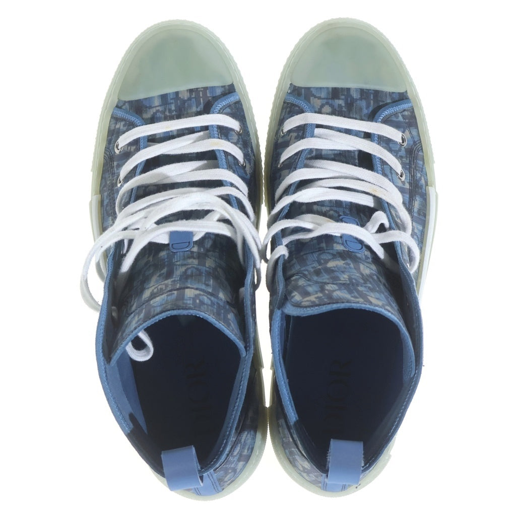 DIOR(ディオール) B23 オブリーク ナイロン ハイカットスニーカー ブルー 44 3SH118ZPM56144