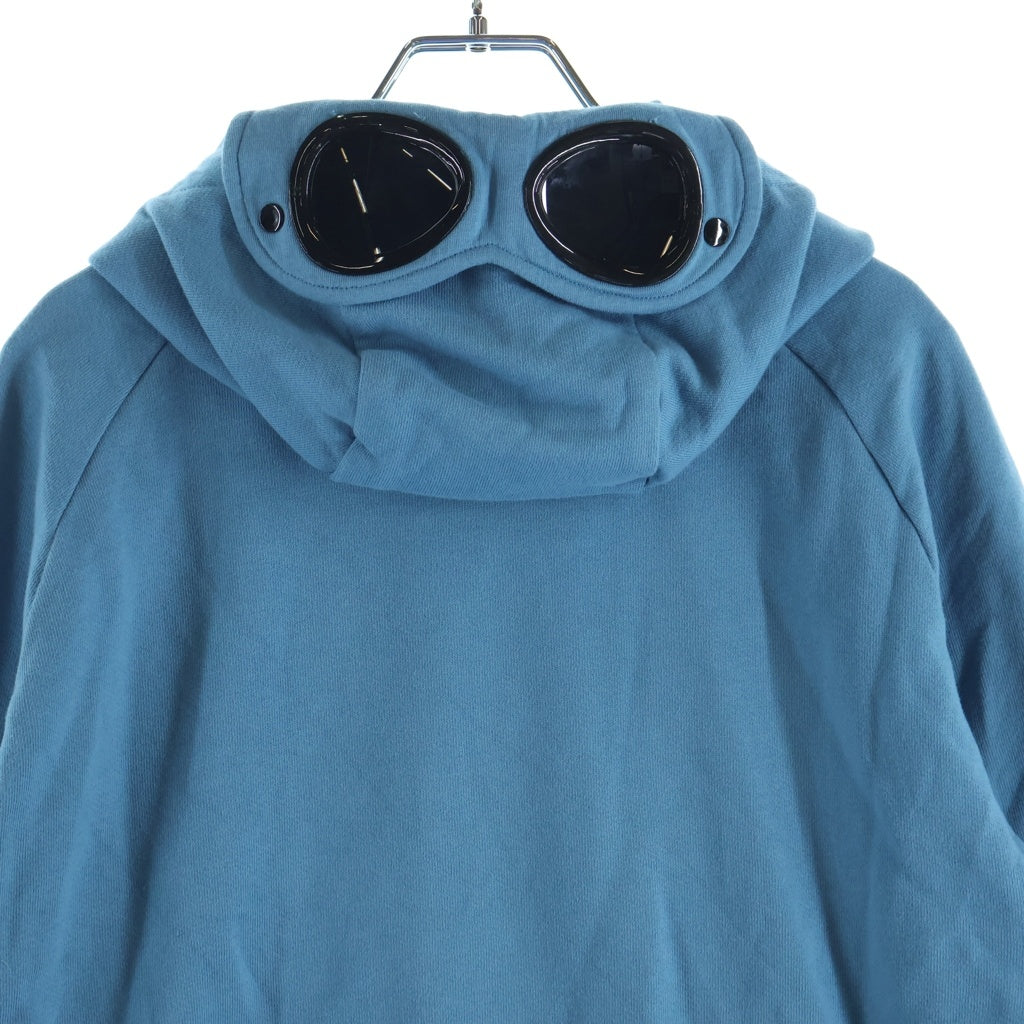 C.P. Company(シーピーカンパニー) DIAGONAL RAISED FLEECE GOGGLE SWEATSHIRT ダイアナゴル レイズド フリース ゴーグルスウェットパーカー ブルー 19CMSS715