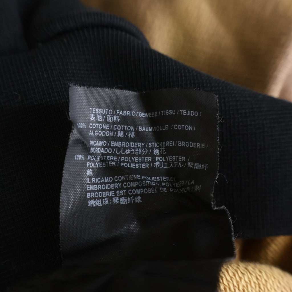 BALENCIAGA(バレンシアガ) 17AW ブリーチ加工 HOMME刺繍 オーバーサイズスウェットトレーナー ブラック/ベージュ486095 TWK44