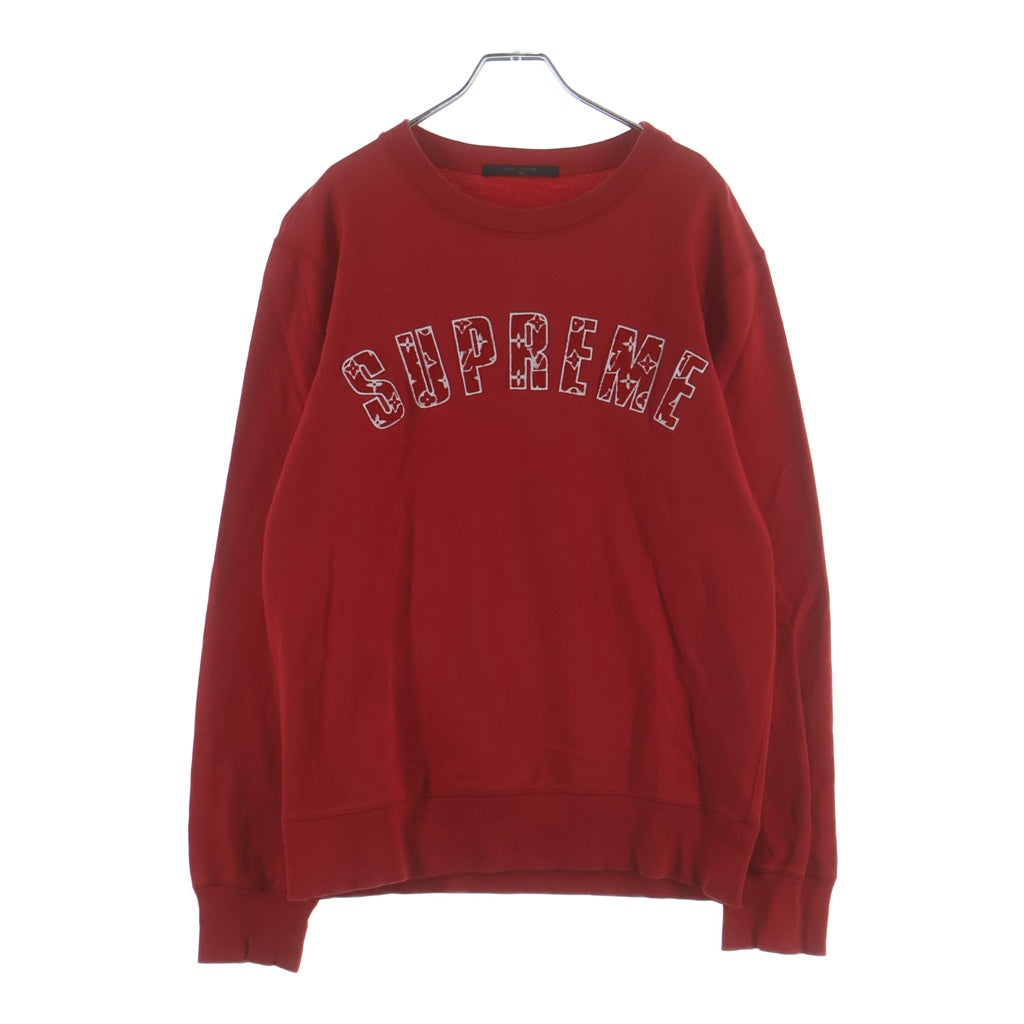 LOUIS VUITTON(ルイヴィトン) 17AW ×LOUIS VUITTON Arc Logo Crewneck LV アーチロゴ クルーネックスウェット レッド RM172 JIU HDY93W
