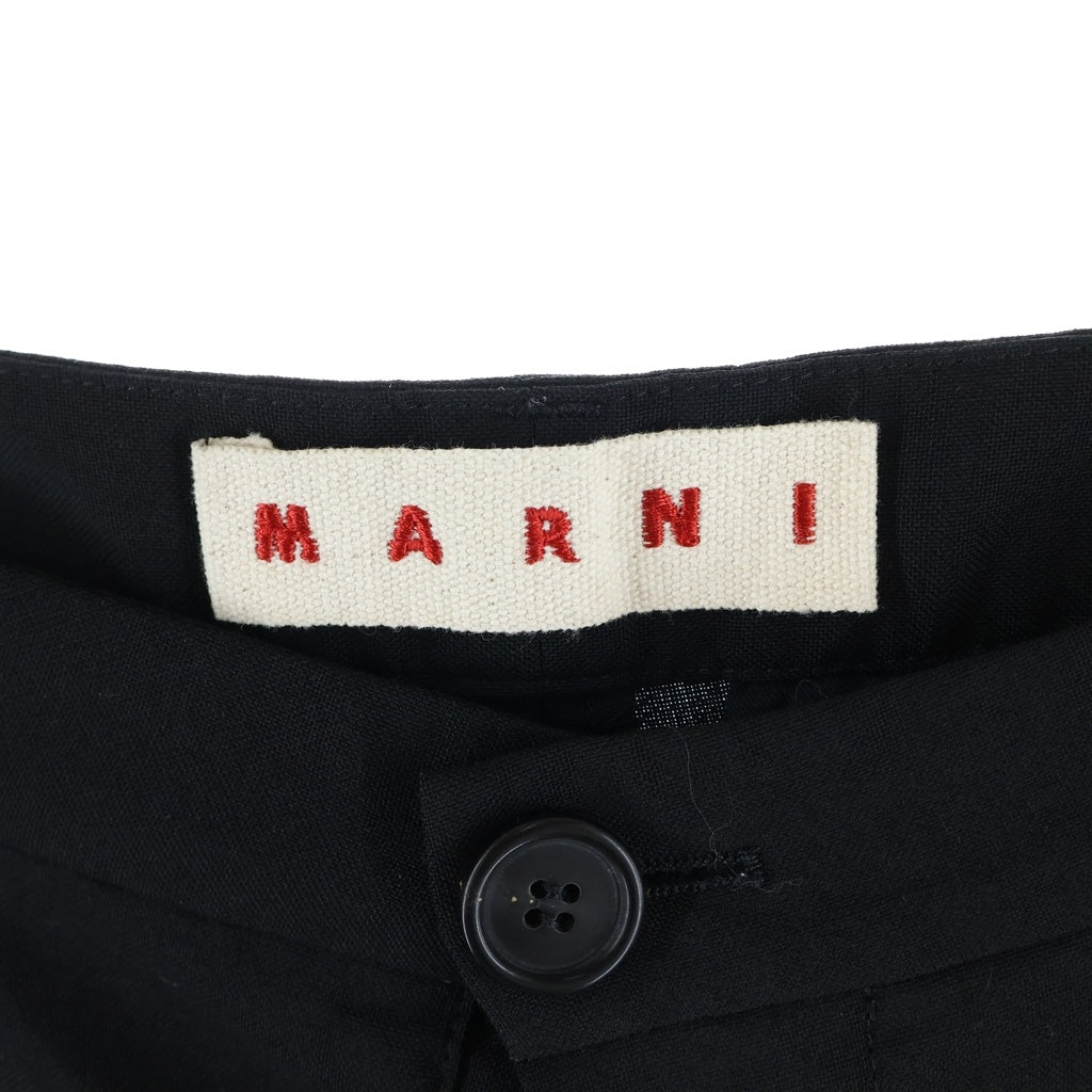 MARNI(マルニ) ウールトロピカルシャーリング 1Pテーパードパンツ ブラック PUMU0282U0 TW839