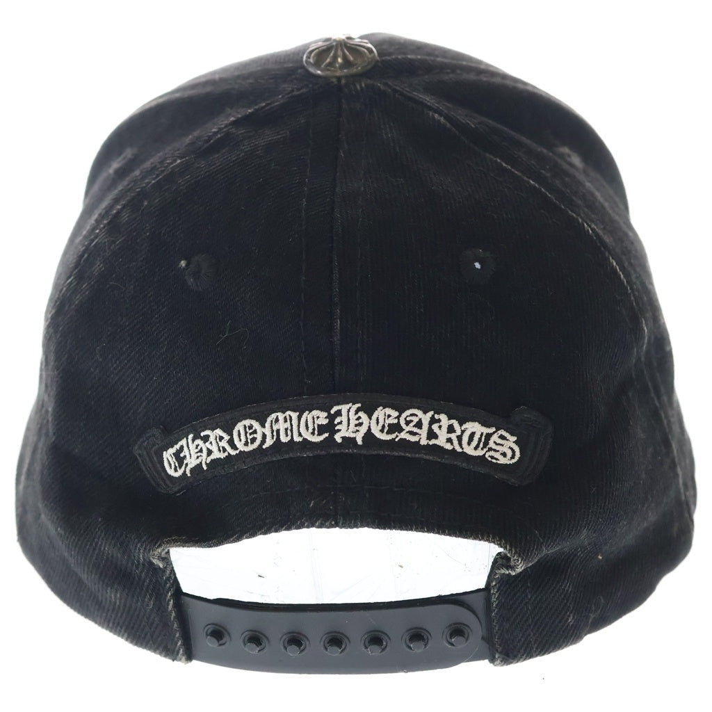 CHROME HEARTS(クロムハーツ) TRACKER CAP ホースシュー刺繍 クロスボール付き トラッカーキャップ ブラック