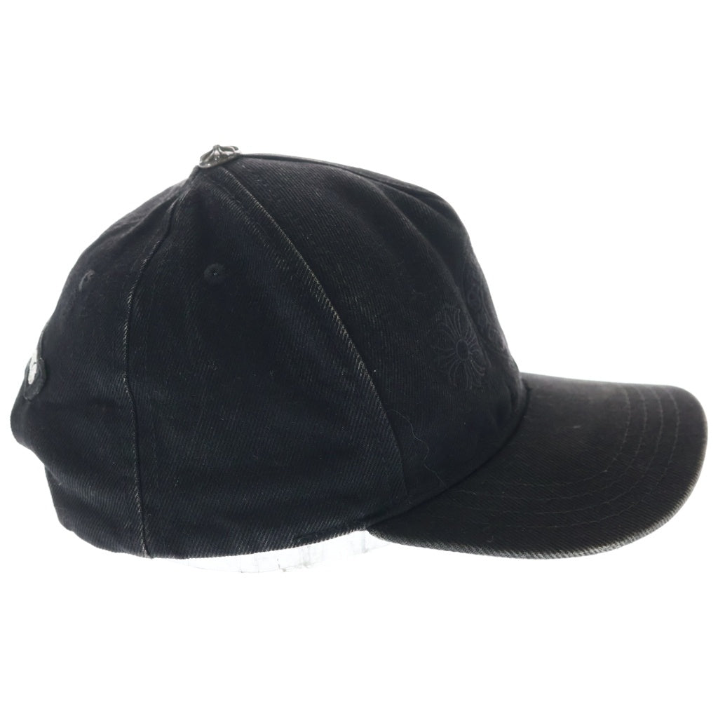 CHROME HEARTS(クロムハーツ) TRACKER CAP ホースシュー刺繍 クロスボール付き トラッカーキャップ ブラック