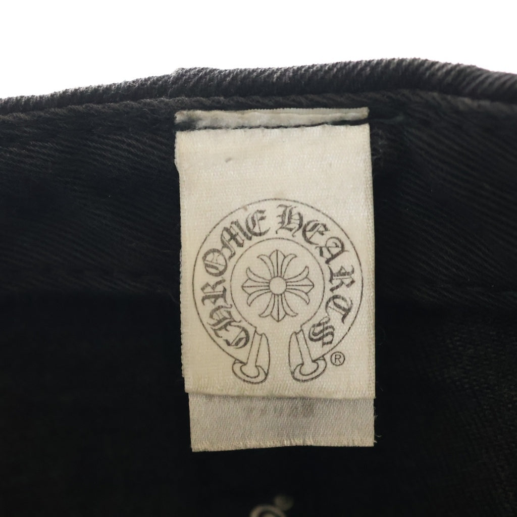 CHROME HEARTS(クロムハーツ) TRACKER CAP ホースシュー刺繍 クロスボール付き トラッカーキャップ ブラック