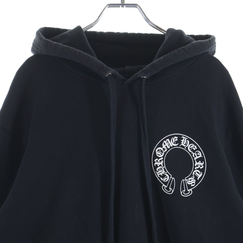 CHROME HEARTS(クロムハーツ) ×MATTYBOY PUSSY SWTSHRT ×マッティボーイ プッシー ホースシューフーディ プルオーバースウェットパーカー ブラック