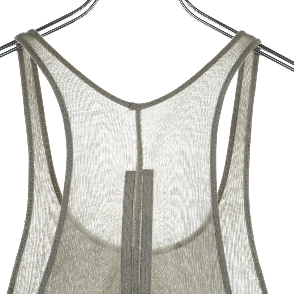 Rick Owens(リックオウエンス) 25AW CONCORDIANS BASIC RIB TANK リブタンクトップ カットソー ベージュ RU02E1150-RC