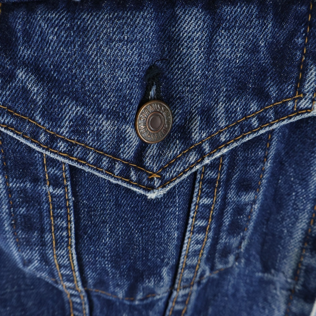 Levi's(リーバイス) 70s VINTAGE 4TH 70505 BIG E ボタン裏刻印524 不均等V デニム ジャケット インディゴ