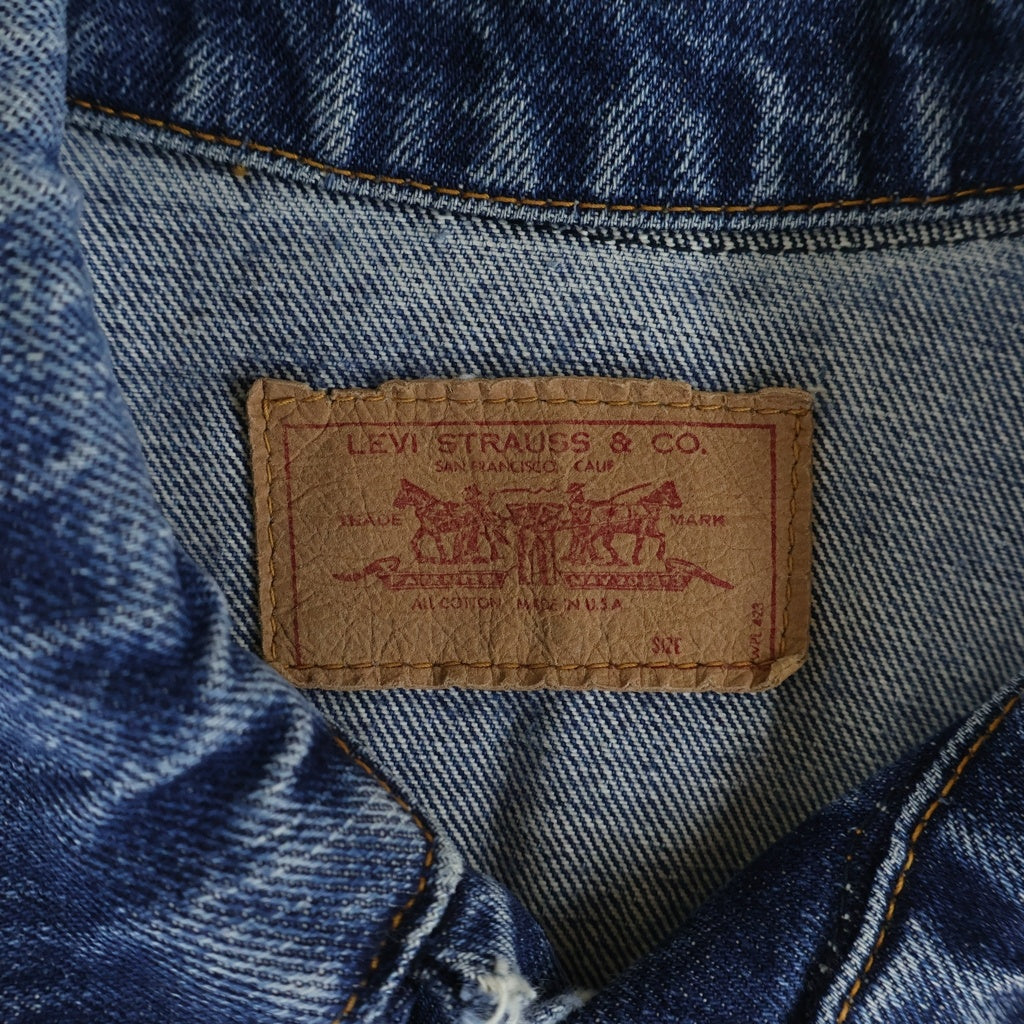 Levi's(リーバイス) 70s VINTAGE 4TH 70505 BIG E ボタン裏刻印524 不均等V デニム ジャケット インディゴ