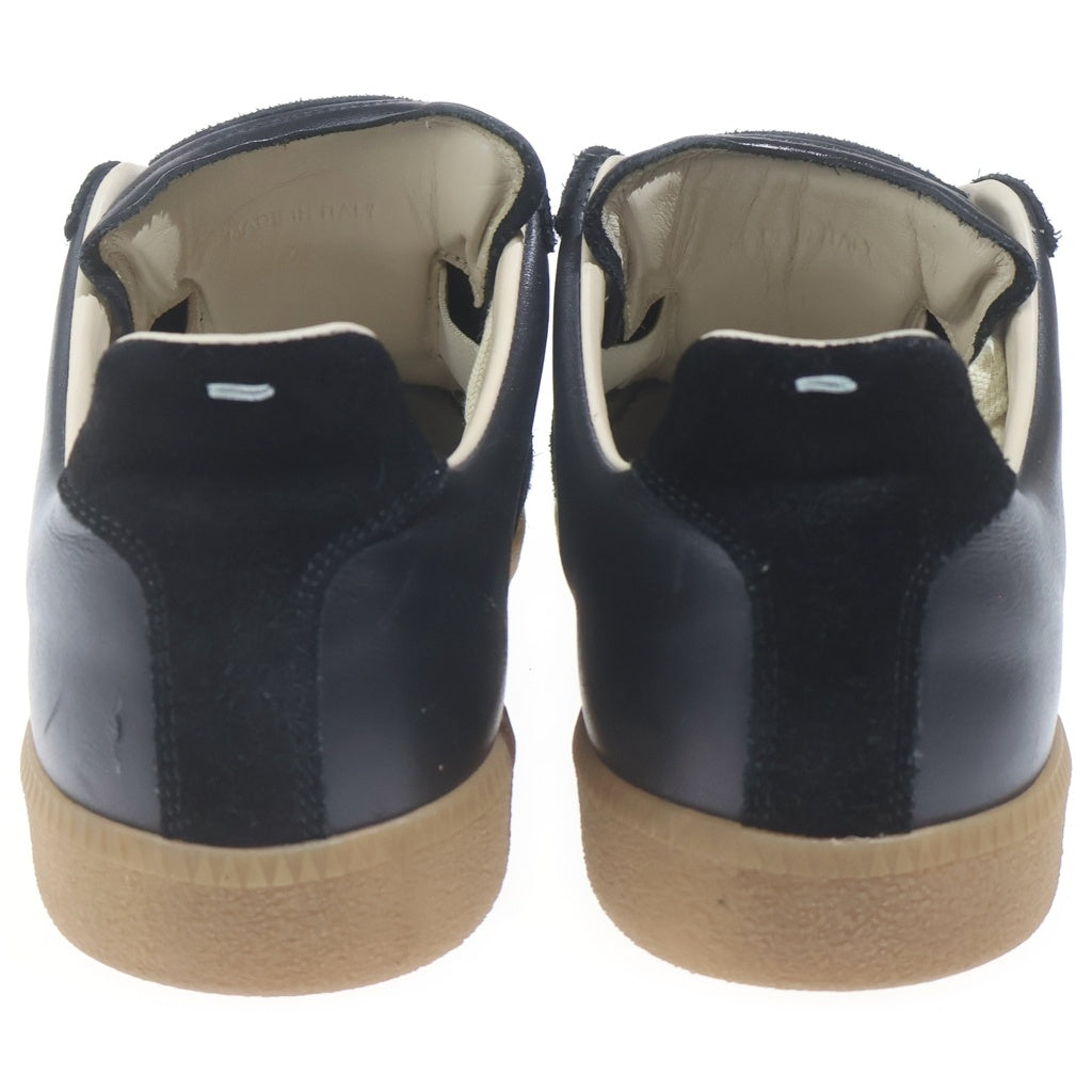 Maison Margiela(メゾンマルジェラ) REPRICA レプリカ ジャーマントレーナー レザーローカットスニーカー ブラック