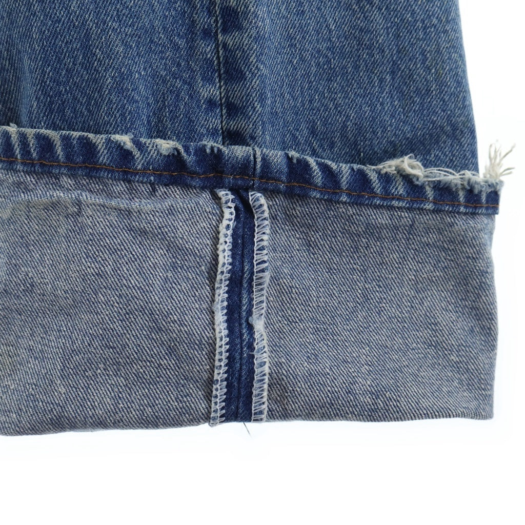 Levi's(リーバイス) 80S 501 ボタン裏522刻印 ボタンフライ ダメージストレート デニムパンツ インディゴ