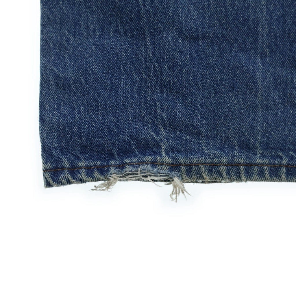 Levi's(リーバイス) 80S 501 ボタン裏522刻印 ボタンフライ ダメージストレート デニムパンツ インディゴ