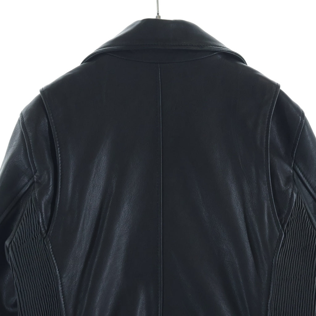 DIESEL(ディーゼル) ラムレザーダブルライダースジャケット ブラック TR008568