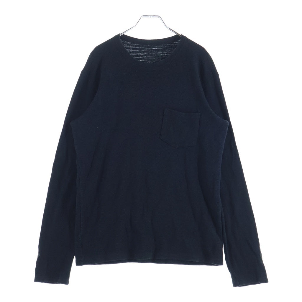 CHROME HEARTS(クロムハーツ) 袖クロスパッチ サーマル 長袖Tシャツ ブラック