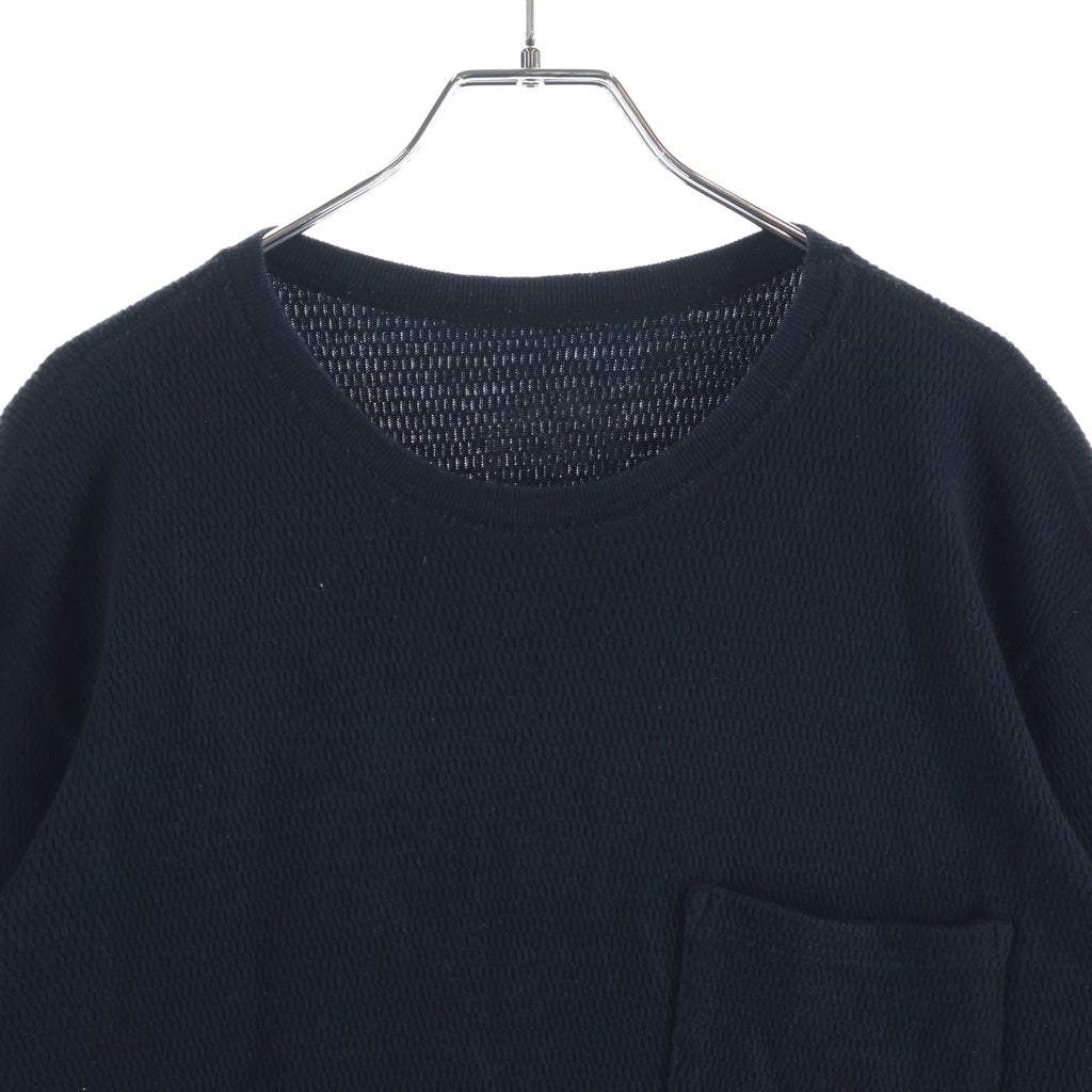 CHROME HEARTS(クロムハーツ) 袖クロスパッチ サーマル 長袖Tシャツ ブラック