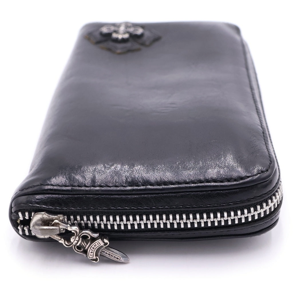 CHROME HEARTS(クロムハーツ) REC F ZIP フィリグリープラス ラウンドジップ長財布 ウォレット ブラック