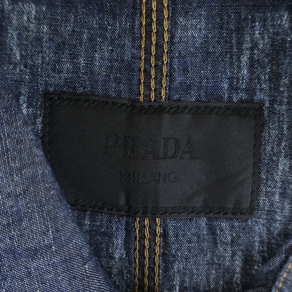 PRADA(プラダ) 24SS シャンブレーブルゾンデニムジャケット インディゴ GEB254