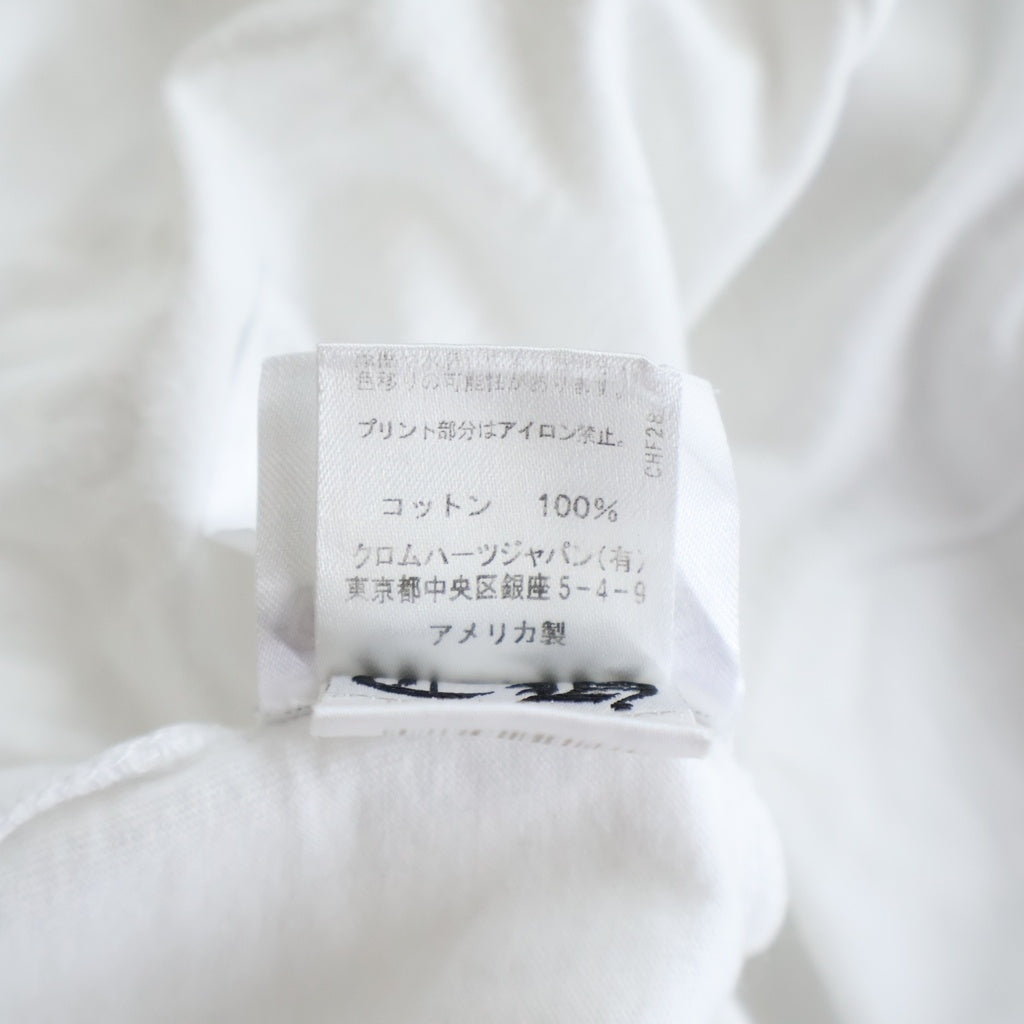CHROME HEARTS(クロムハーツ) SCROLL LOGO L/S TEE スクロールロゴ ロングスリーブ長袖カットソー ホワイト