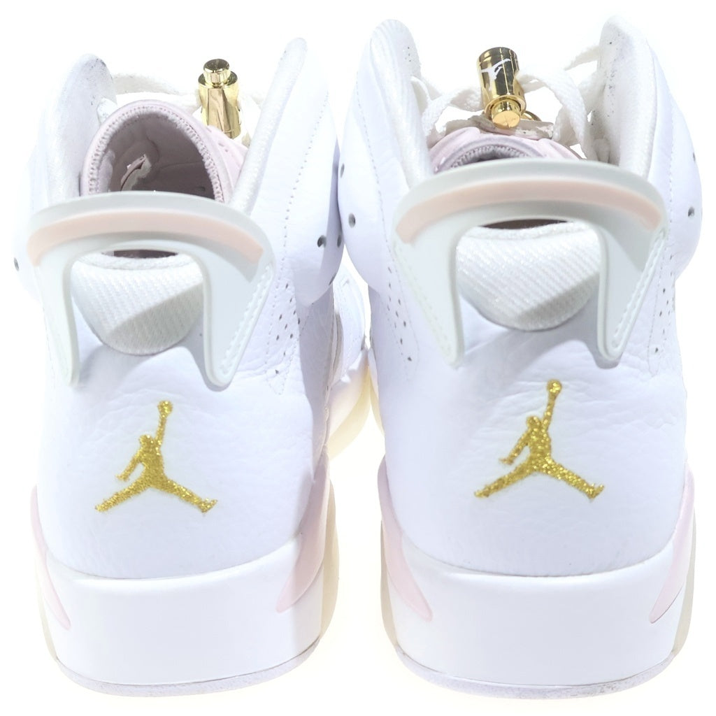 NIKE(ナイキ) WMNS AIR JORDAN6 RETRO ウィメンズ エアージョーダン6 レトロ レザーハイカットスニーカー ホワイト/ピンク DH9696-100 US11/28cm