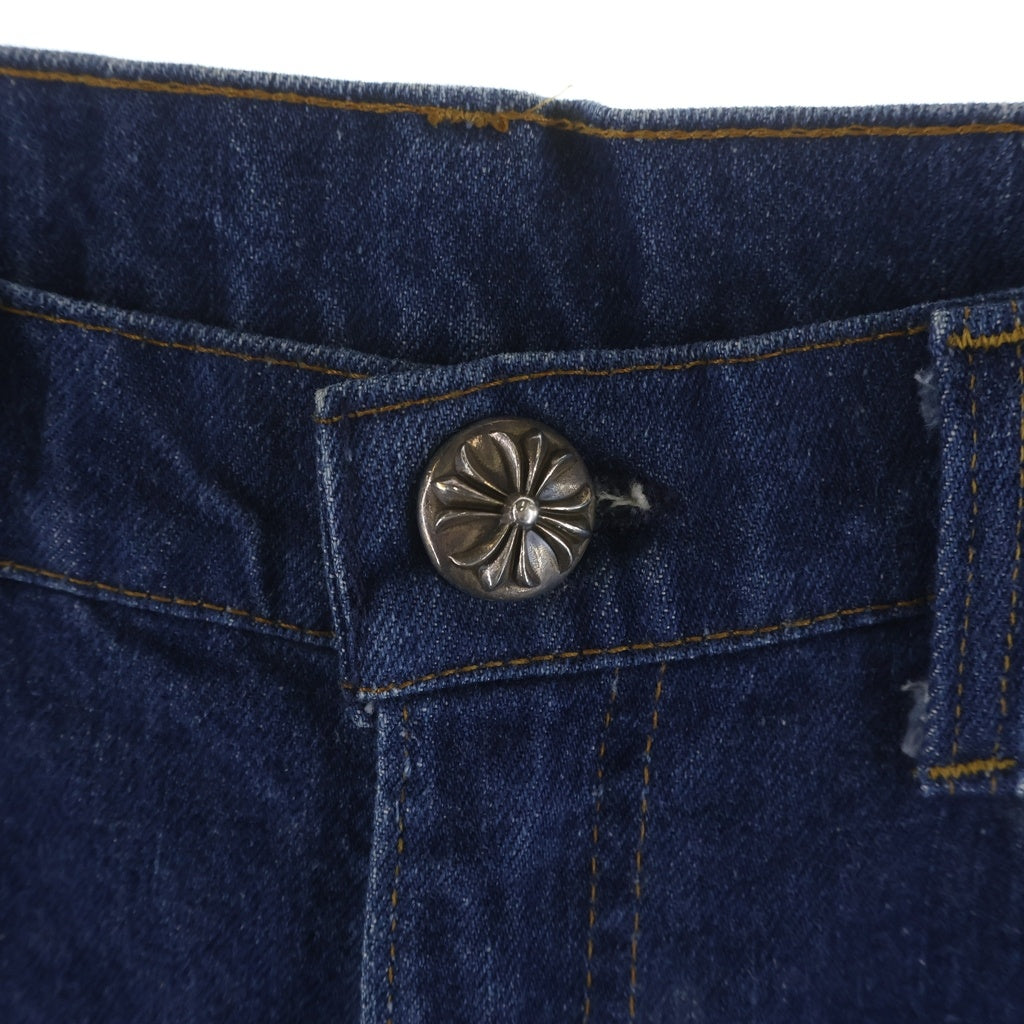 CHROME HEARTS(クロムハーツ) ×LEVI'S 517 STENCIL DENIM ステンシル ペイントデザインクロスパッチ付きデニムパンツ インディゴ