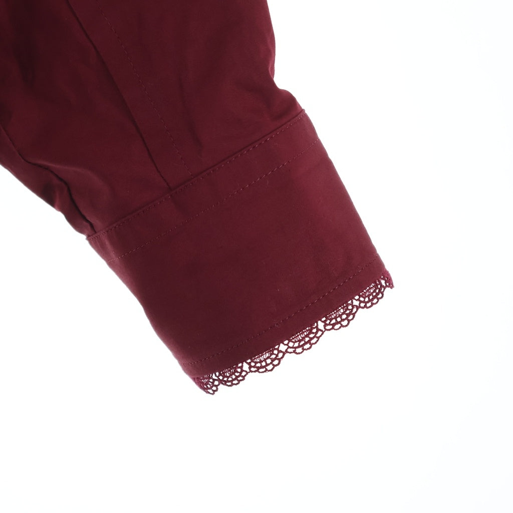 GUCCI(グッチ) 25SS COTTON SHIRTS BLOUSE コットン 長袖シャツ ブラウス レディース レッド 830353 Z7ADR