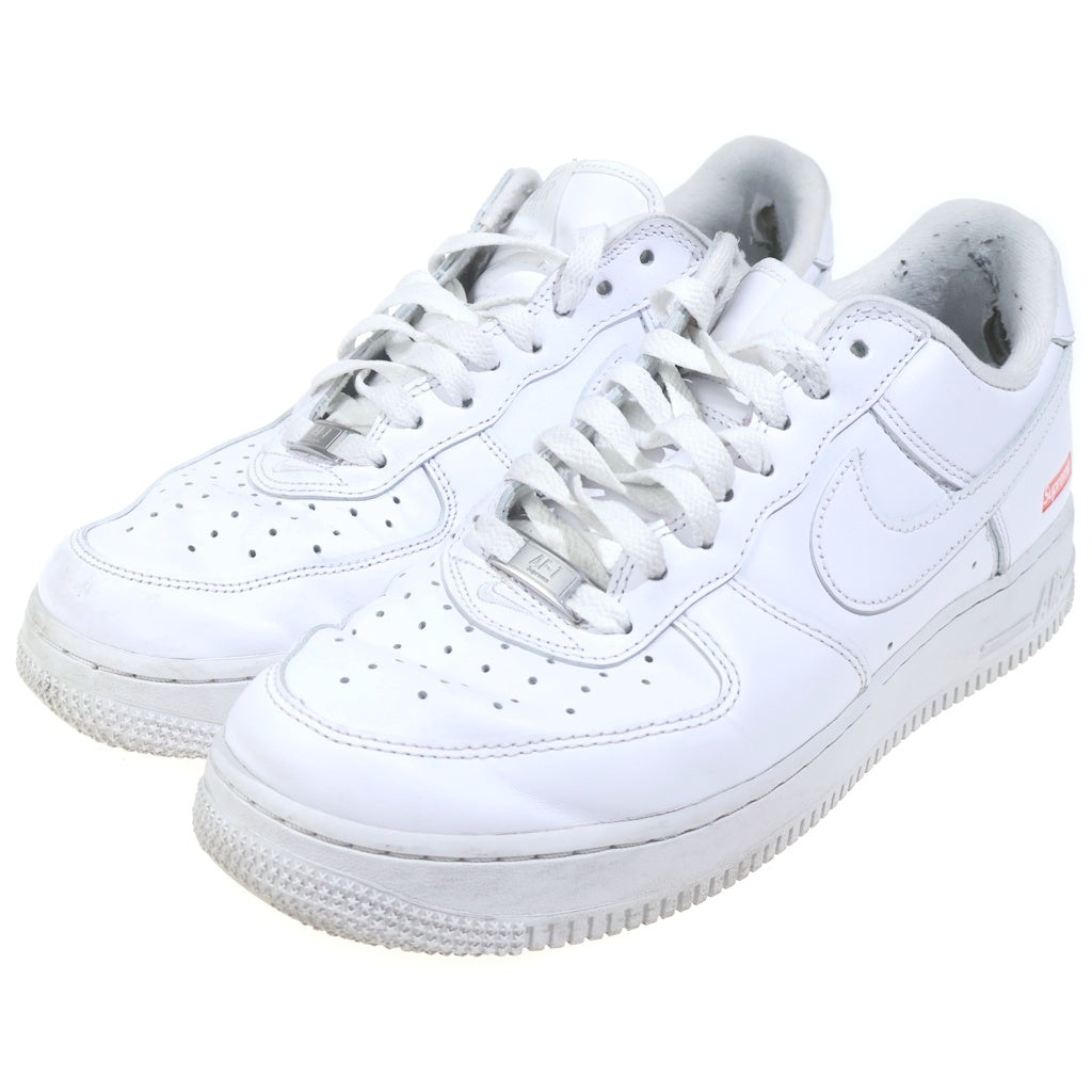 NIKE(ナイキ) ×SUPREME AIR FORCE 1 LOW シュプリーム エア フォース 1 レザーローカットスニーカー US8.5/26.5cm ホワイト CU9225-100 CU9225-100
