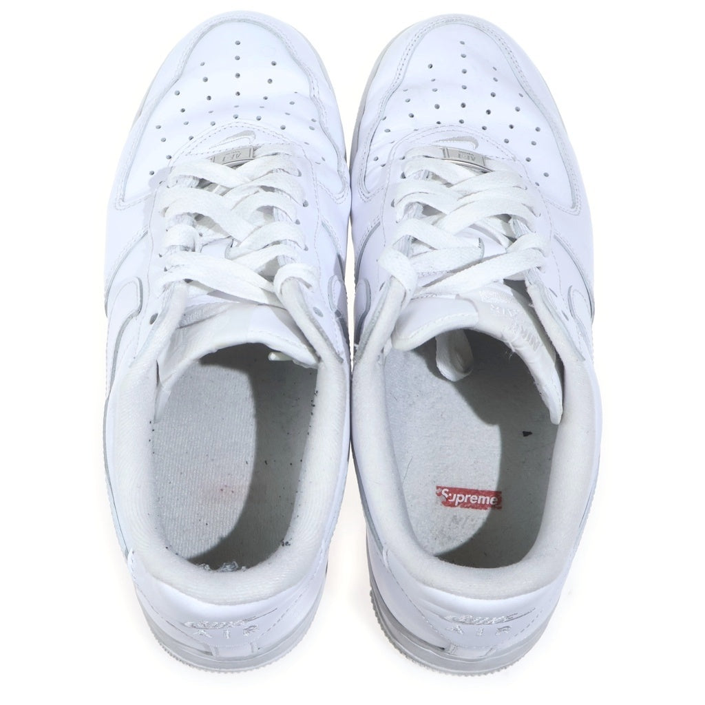 NIKE(ナイキ) ×SUPREME AIR FORCE 1 LOW シュプリーム エア フォース 1 レザーローカットスニーカー US8.5/26.5cm ホワイト CU9225-100 CU9225-100