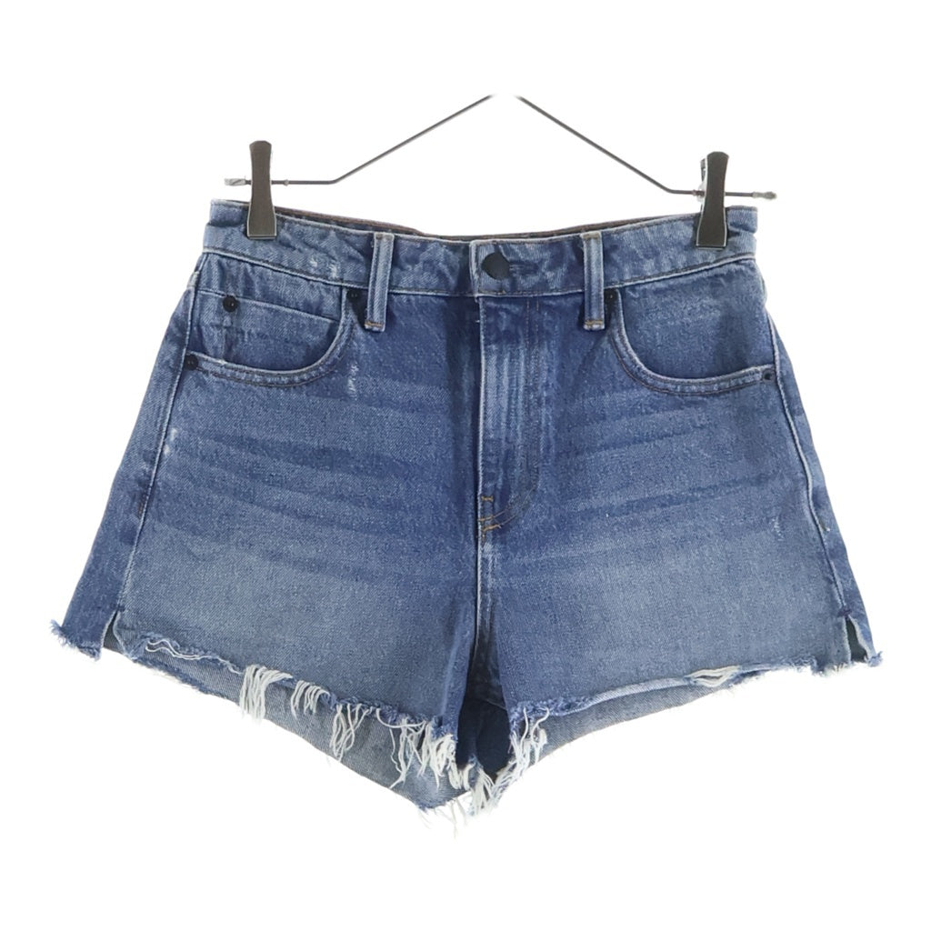 ALEXANDER WANG(アレキサンダーワン) BITE バイト カットオフ ハーフデニムパンツ インディゴ レディース