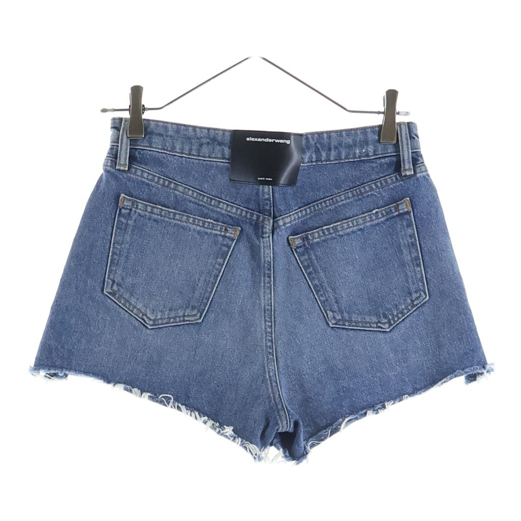 ALEXANDER WANG(アレキサンダーワン) BITE バイト カットオフ ハーフデニムパンツ インディゴ レディース