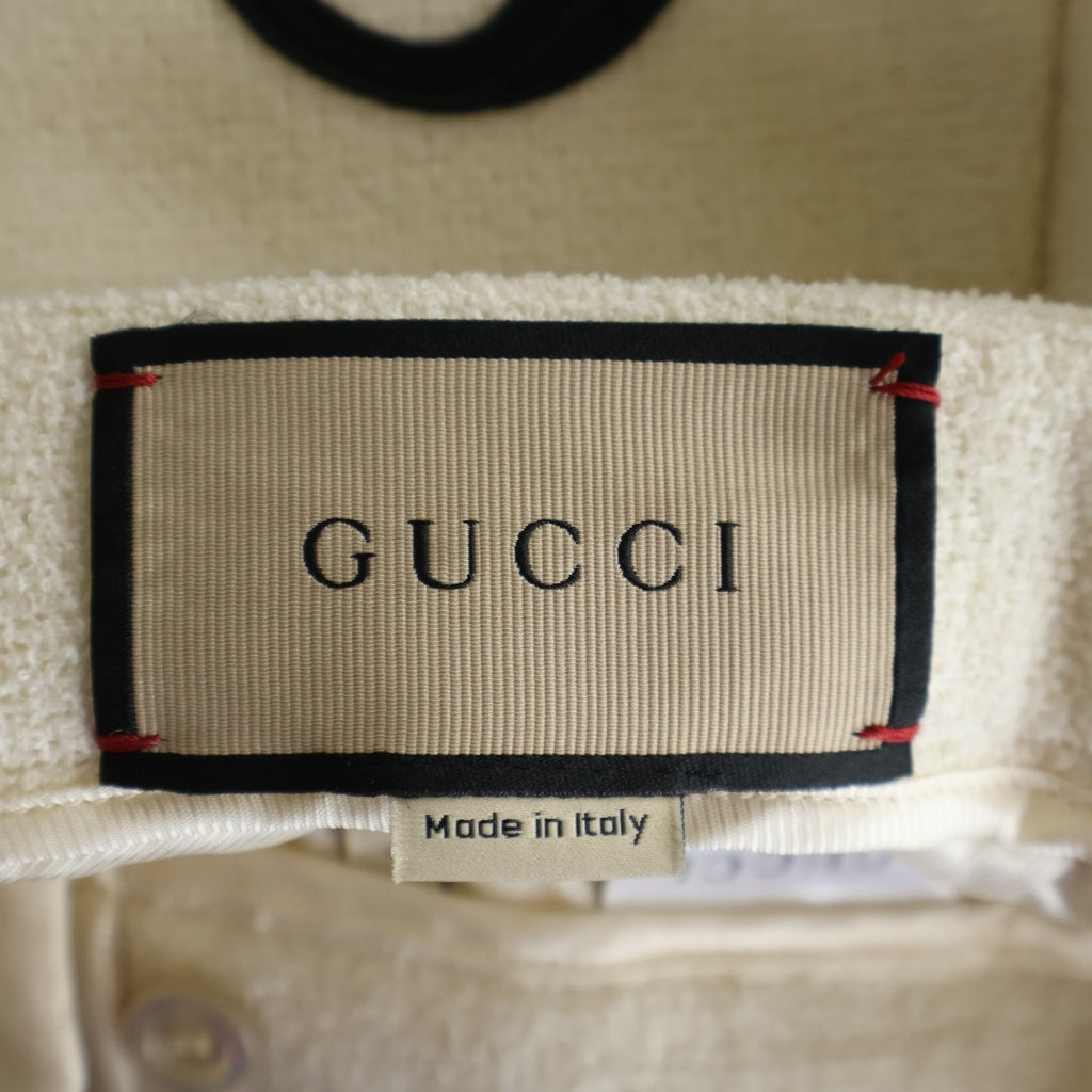 GUCCI(グッチ) インターロッキングG レトロウール ショートパンツ アイボリー 748150 レディース