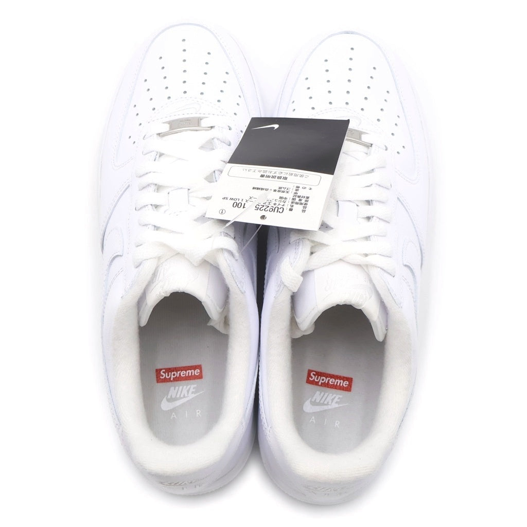 NIKE(ナイキ) ×SUPREME AIR FORCE 1 LOW SP シュプリーム エアフォース 1 レザーローカットスニーカー ホワイト US8.5/26.5cm CU9225-100