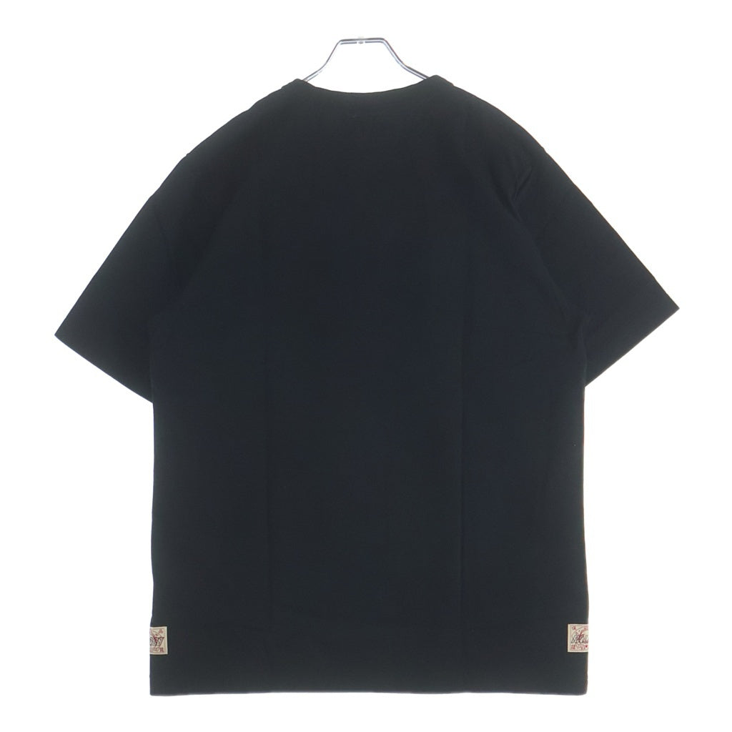 EVISU(エビス) ×PALACE LOGO TEE パレス ロゴプリントクルーネック半袖カットソーTシャツ ブラック P26EVSES001